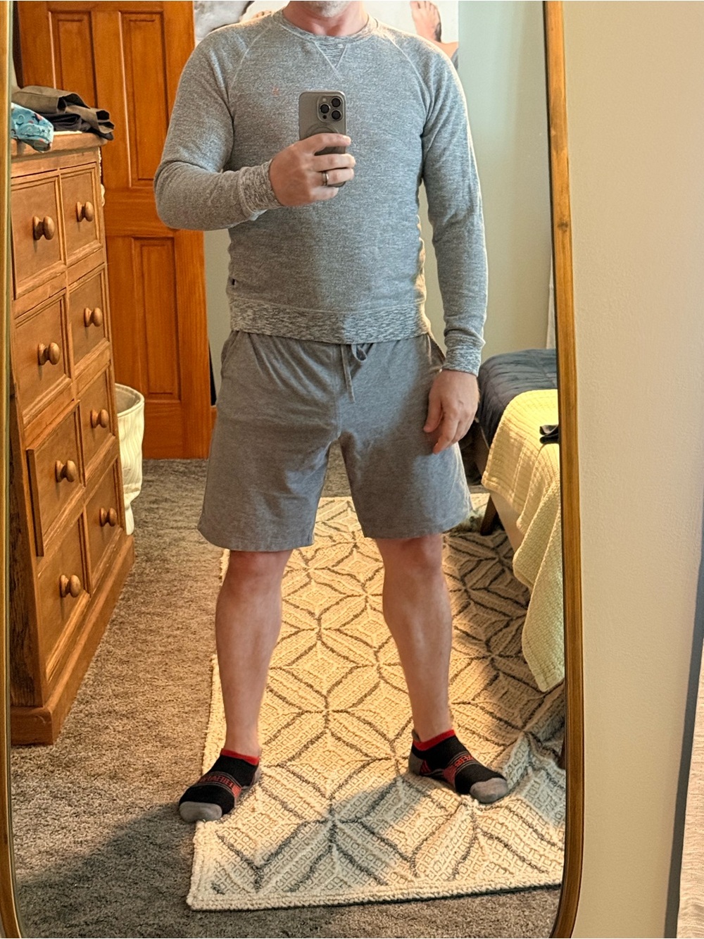 Farah Gray Crewneck Sweatshirt - Light Heather Gray